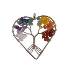 PPB0483 - PINGENTE DE PEDRA  7 CHAKRAS