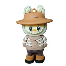 PED036 - PINGENTE EMBORRACHADO LABUBU