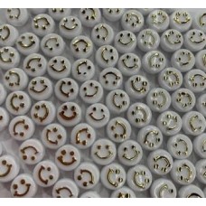 LM0072 - SMILE DE PLASTICO BRANCO
