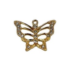 PES0114 - PINGENTE DE STRASS BORBOLETA