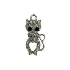 PES0145 - PINGENTE DE STRASS GATINHO