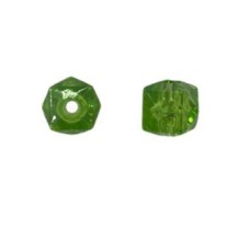 QA059 - QUADRADOS DE ACRÍLICO VERDE TRANSPARENTE N°08 ATACADO