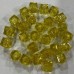 QA061 - QUADRADOS DE ACRÍLICO N° 08  AMARELO CLARO TRANSPARENTE