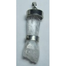 PPB0151 PINGENTES DE PEDRAS FIGA CRISTAL